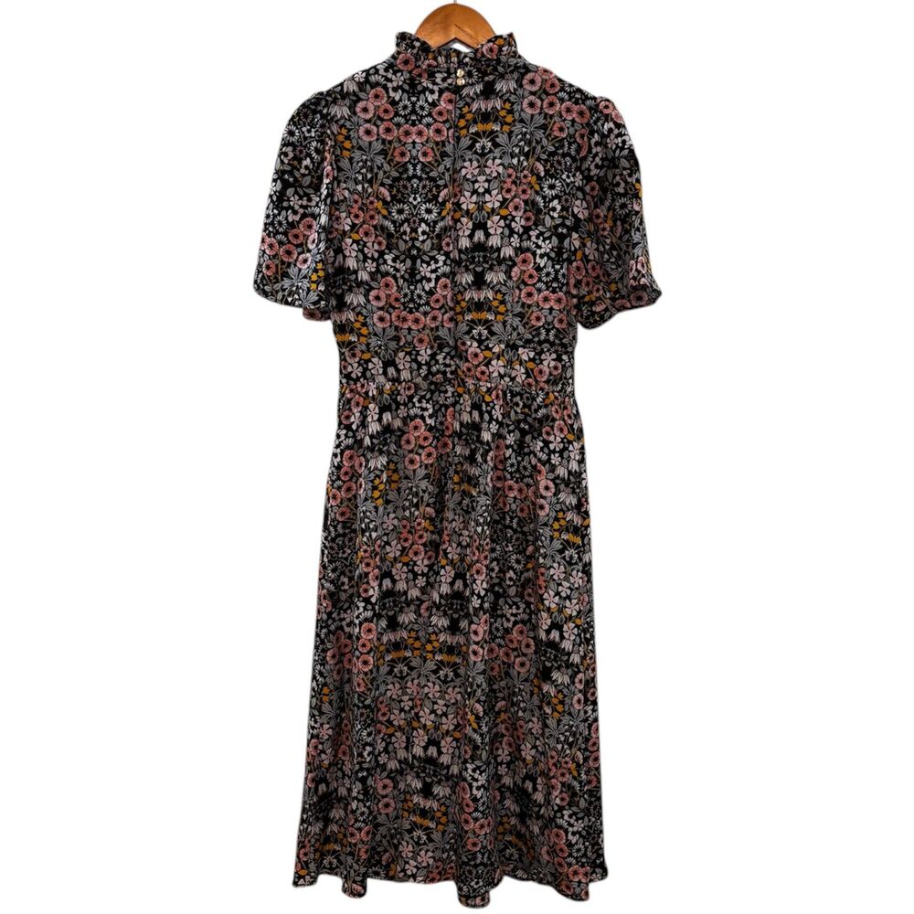 Julia Jordan Flutter Sleeve Ruffle Mock Neck Midi… - image 4